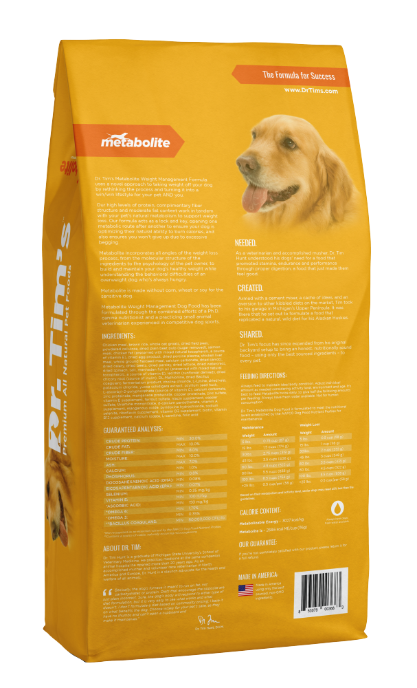 Dr. Tim's Metabolite Weight Management Formula Dry Dog Food