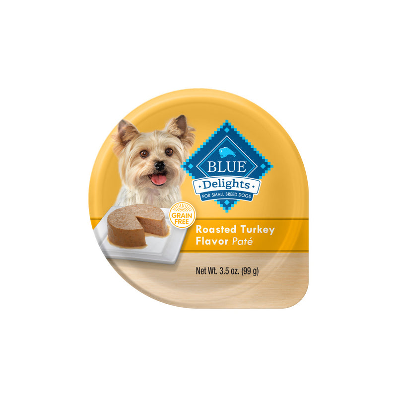 Blue Buffalo Blue Delights Small Breed Roasted Turkey Pate Dog Food Cup