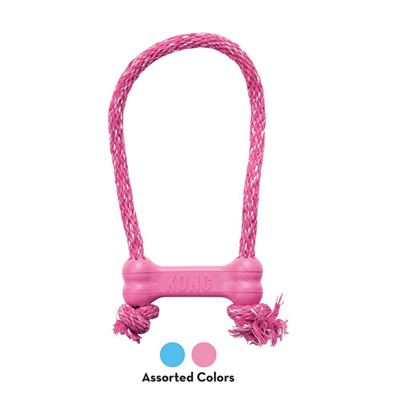 KONG Puppy Goodie Bone with Rope XS Dog Toy