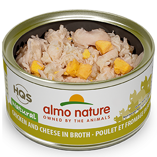 Almo Nature HQS Natural Cat Grain Free Chicken and Cheese Canned Cat Food