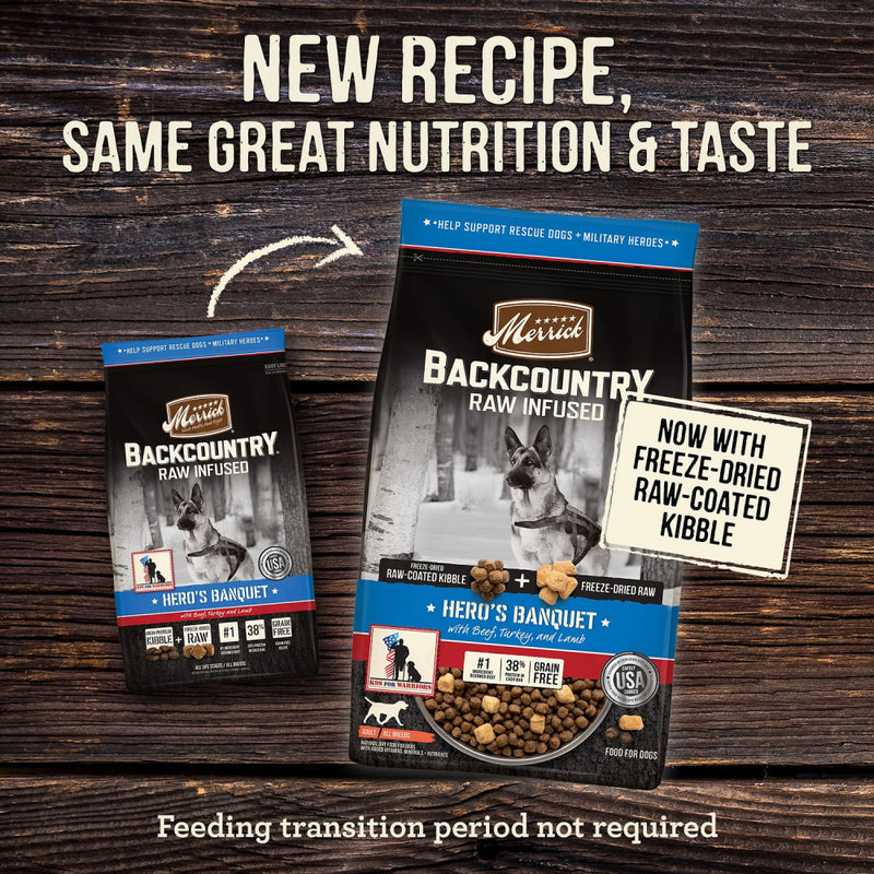 Merrick Backcountry Grain Free Hero's Banquet Dry Dog Food