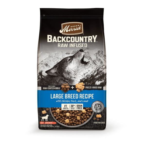 Merrick Backcountry Raw Infused Grain Free Large Breed Recipe Dry Dog Food