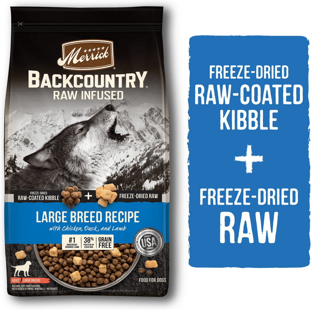 Merrick Backcountry Raw Infused Grain Free Large Breed Recipe Dry Dog Food