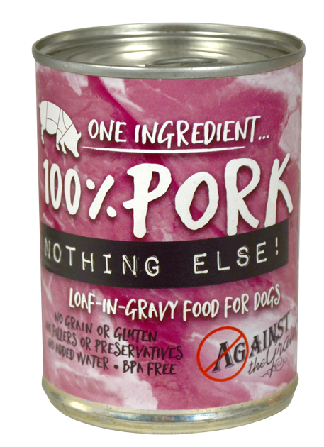 Against the Grain Nothing Else Grain Free One Ingredient 100% Pork Canned Dog Food