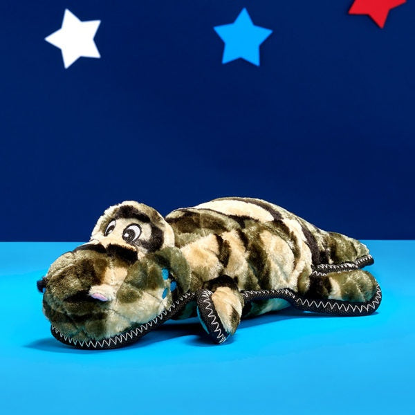 ZippyPaws Z-Stitch Camron the Camo Gator Plush Dog Toy