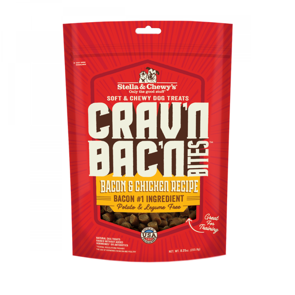 Stella & Chewy's Crav'n Bac'n Bites Bacon & Chicken Recipe Dog Treats