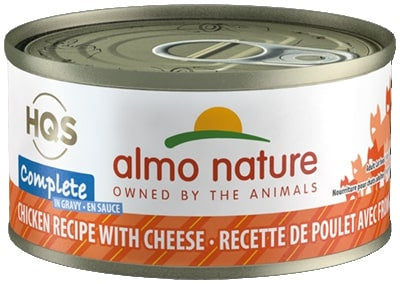 Almo Nature HQS Complete Cat Grain Free Chicken with Cheese Canned Cat Food