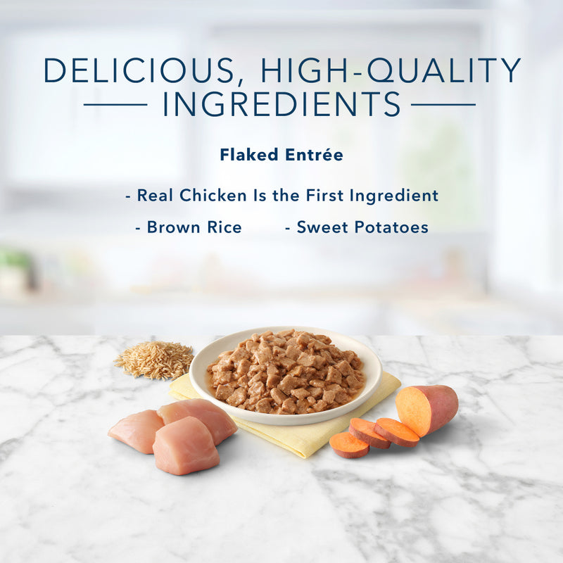 Blue Buffalo Tastefuls Natural Flaked Chicken Entree in Gravy Wet Cat Food