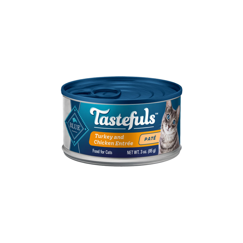 Blue Buffalo Tastefuls Natural Pate Turkey & Chicken Entree Wet Cat Food