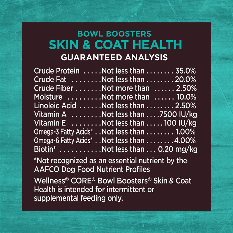 Wellness CORE Bowl Boosters Skin & Coat Dry Dog Food Topper