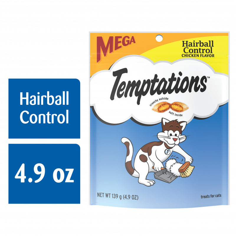 Temptations Hairball Control Crunchy & Soft Chicken Flavor Cat Treats