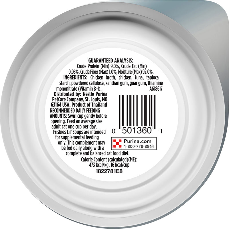 Friskies Natural Grain-Free Lil' Soups With Tuna In Chicken Broth Cat Food Compliment