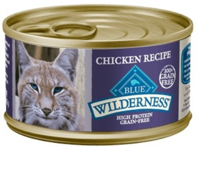 Blue Buffalo Wilderness Grain-Free Wet Cat Food Variety Box - 3 Flavors (Salmon, Turkey, and Chicken) - 12 (5.5 Ounce) Cans - 4 of Each Flavor