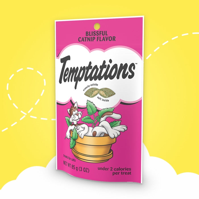 Temptation Classic Tasty Cat Treats Variety Pack 8 Flavors ( Tantalizing Turkey, Chicken, Hearty Beef, Tuna, Creamy Dairy, Blissful Catnip,Savory Salmon, Seafood Medley) 3oz Each with Petlewa Box